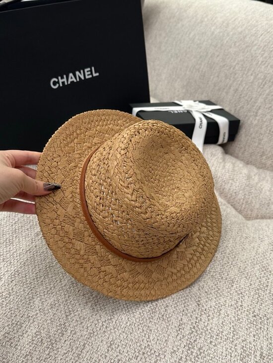 Miu Miu Woven Straw Boater Hat main image 8